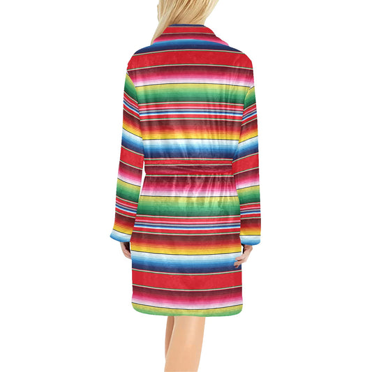 Serape Pattern Women's Fleece Robe