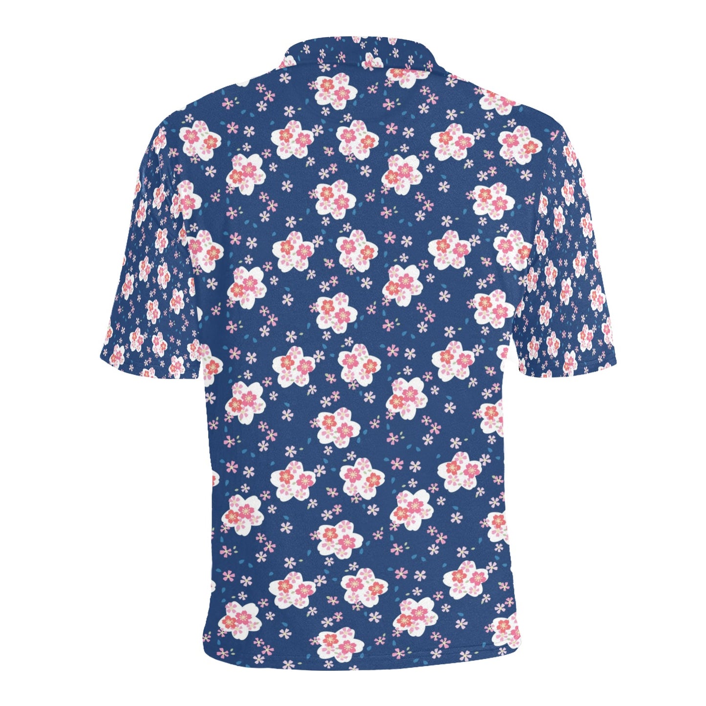 Sakura Print Design LKS306 Men Polo Shirt