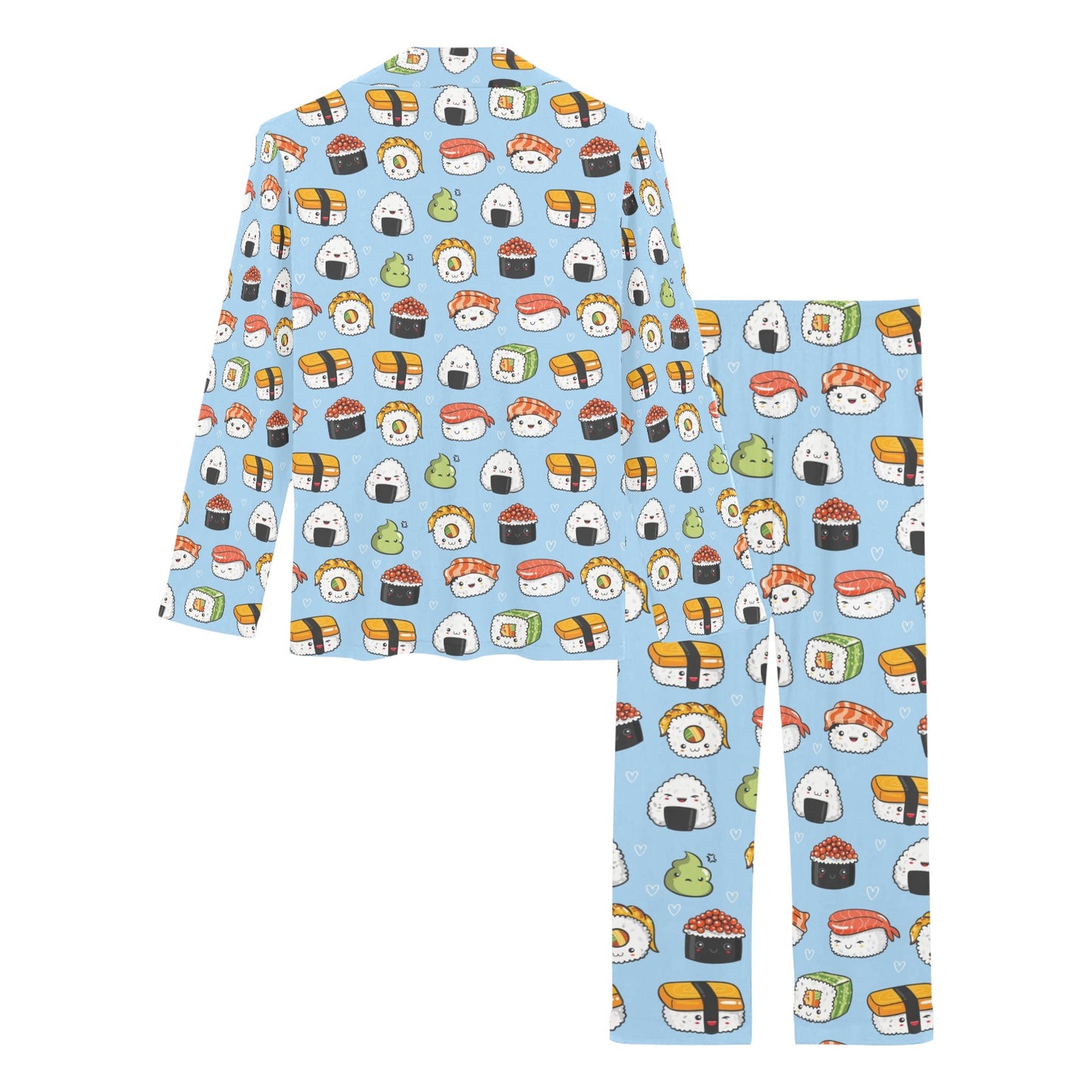 Sushi Print Design LKS303 Women's Long Pajama Set