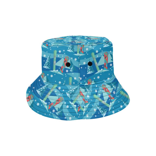 Snowboard Print Design LKS301 Unisex Bucket Hat