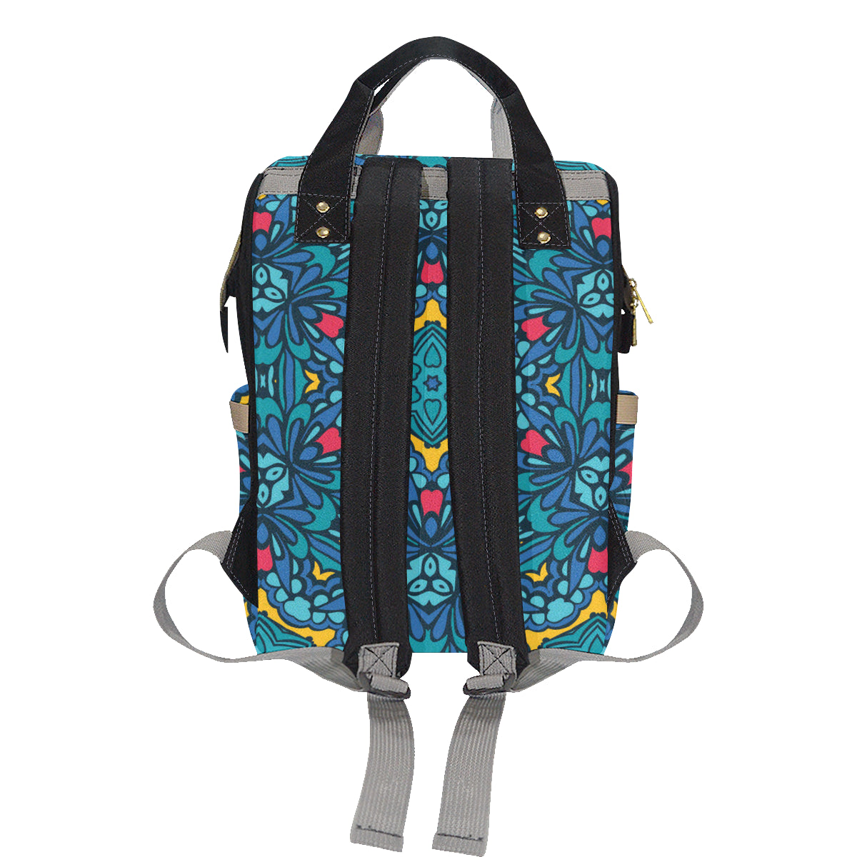 Kaleidoscope Pattern Print Design 04 Diaper Bag Backpack