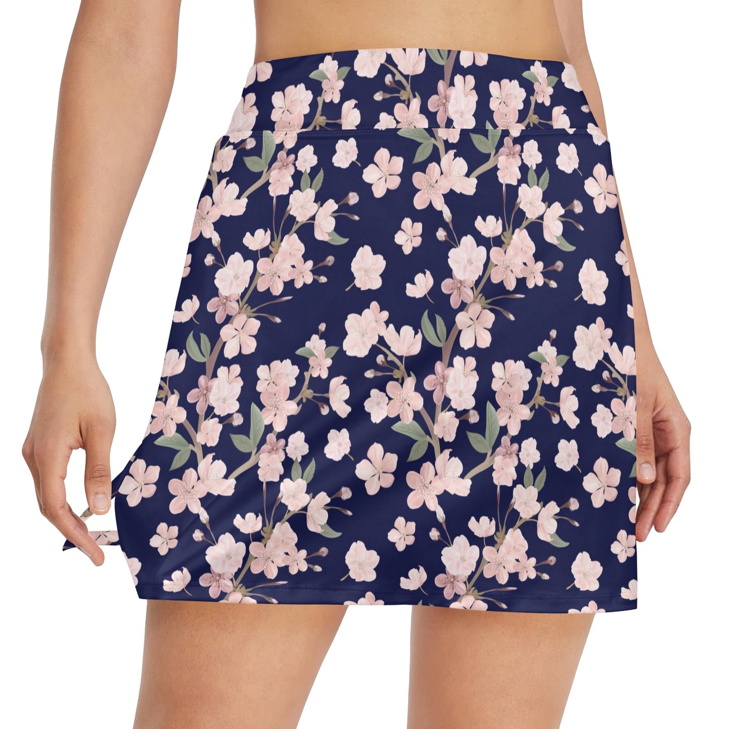 Sakura Print Design LKS301 Women's Golf Skirt with Pocket