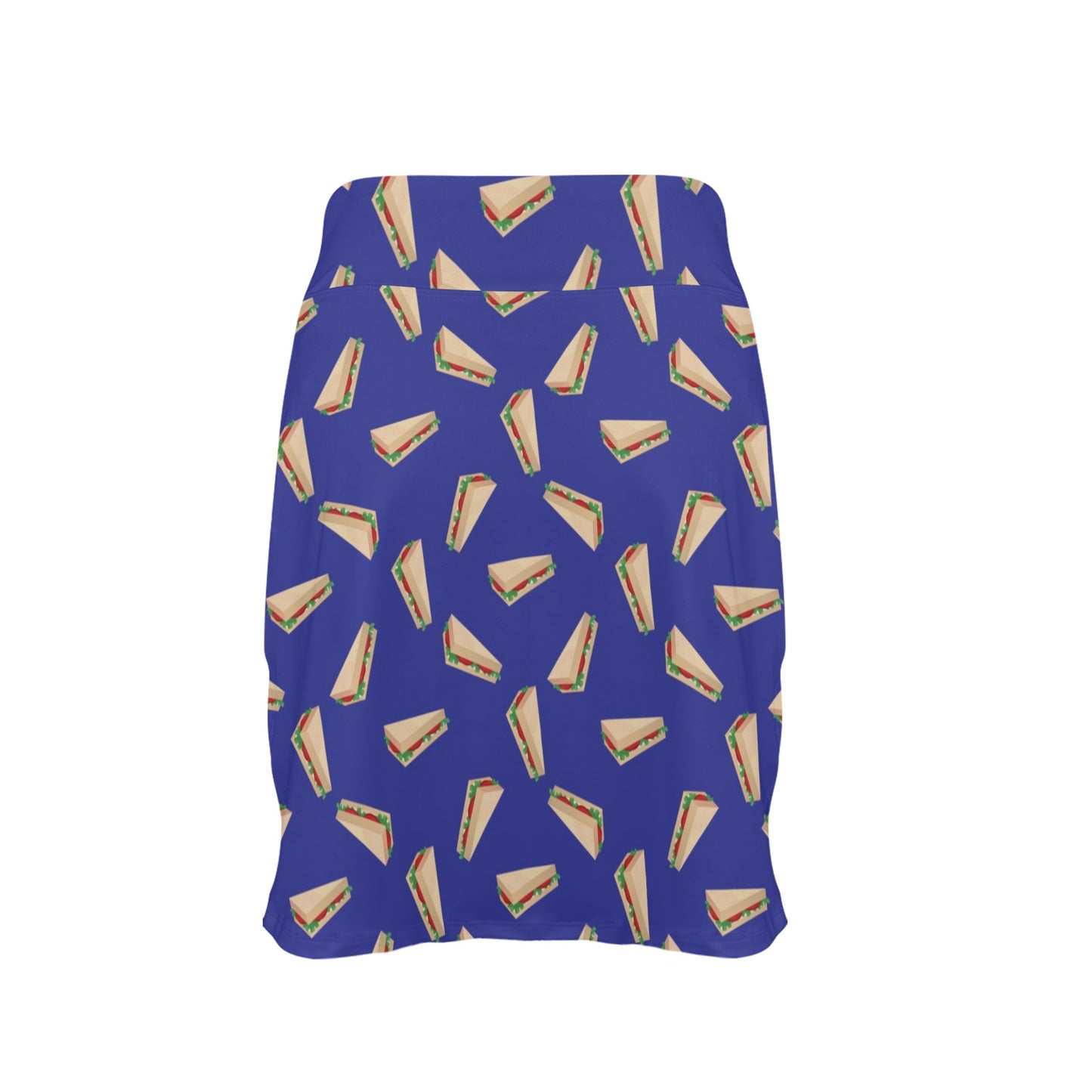 Sandwich Print Design LKS303 Women's Golf Skirt with Pocket