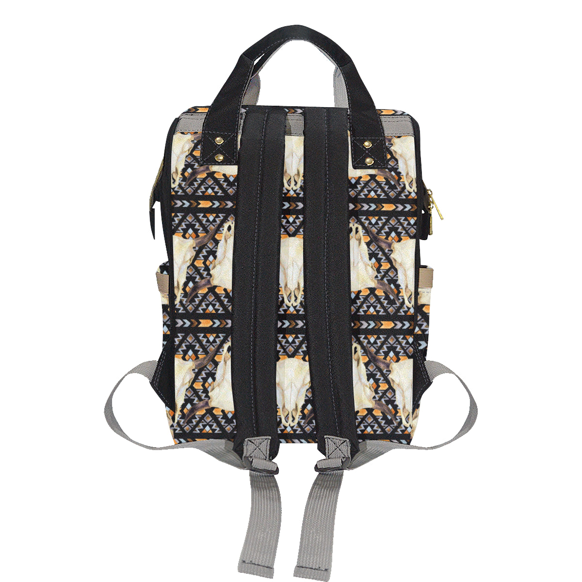 Buffalo Head Pattern Print Design 03 Diaper Bag Backpack