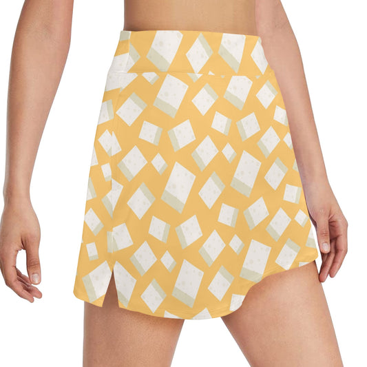 Tofu Print Design LKS302 17" Golf & Pickleball Skort with Pockets