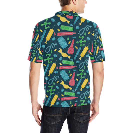 Phlebotomist Pattern Print Design A03 Men Polo Shirt