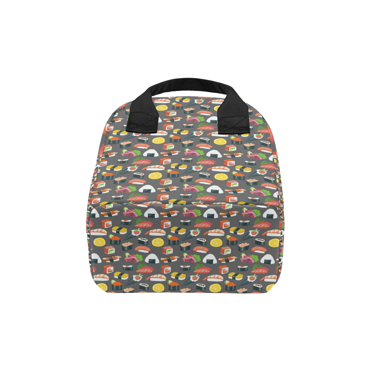 Sushi Pattern Print Insulated Lunch Bag