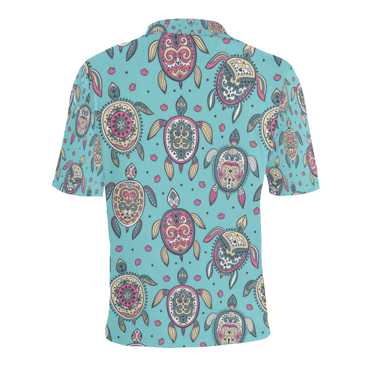 Sea Turtle Art Pattern Men Polo Shirt