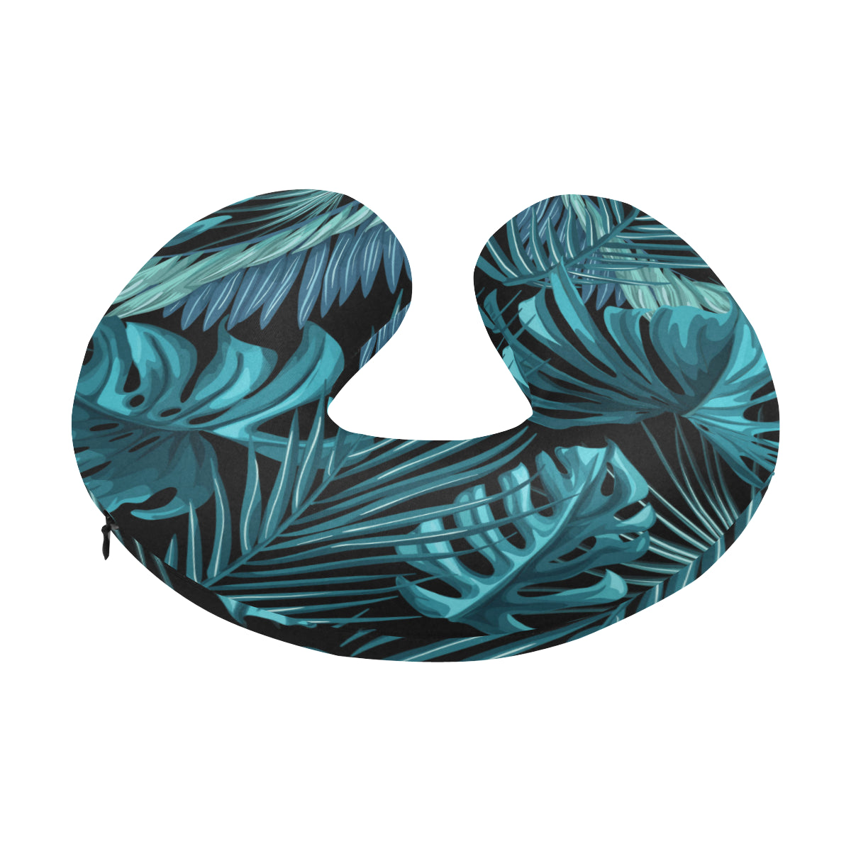Palm Leaf Pattern Print Design A03 U-Shaped Travel Neck Pillow