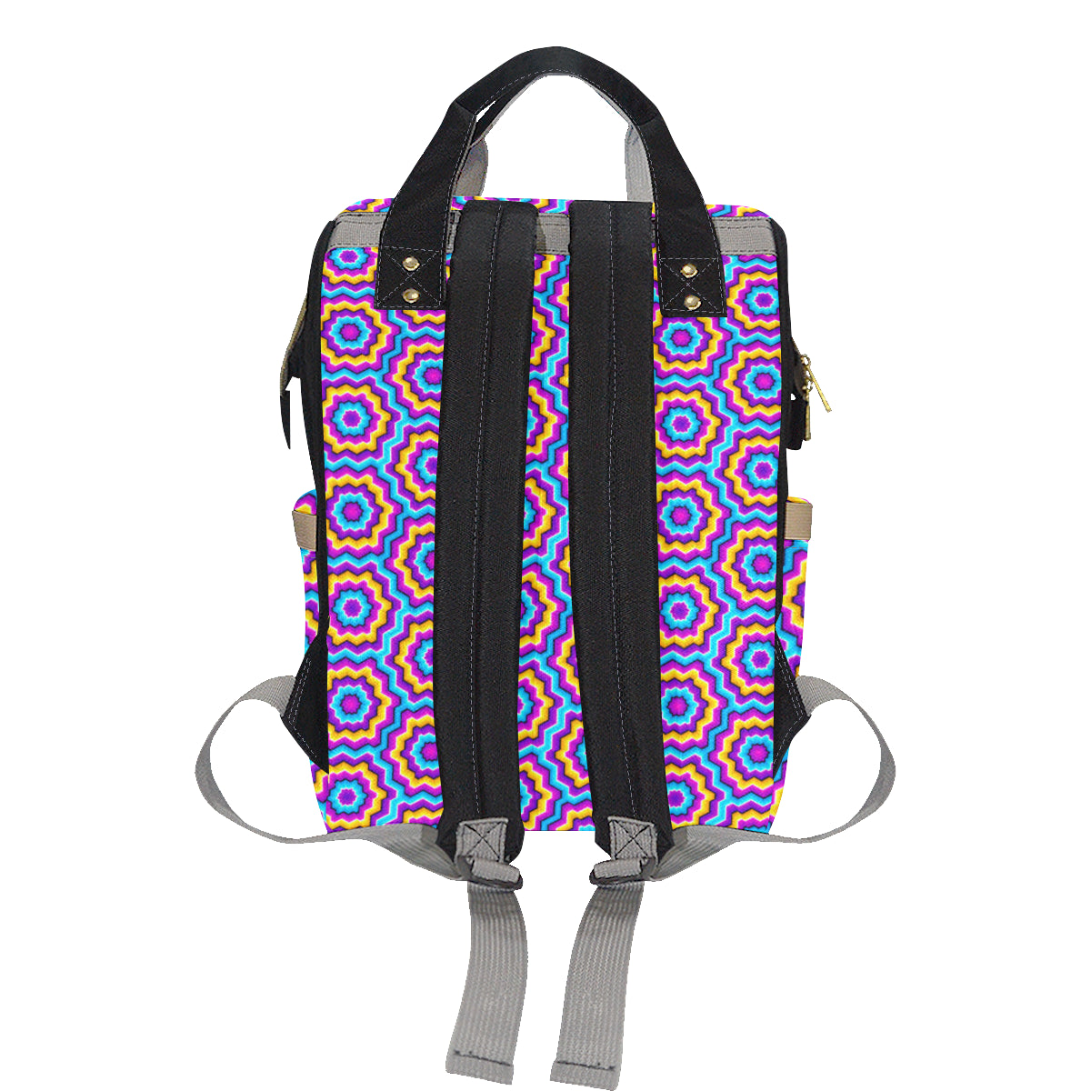 Optical illusion Techno Movement Diaper Bag Backpack