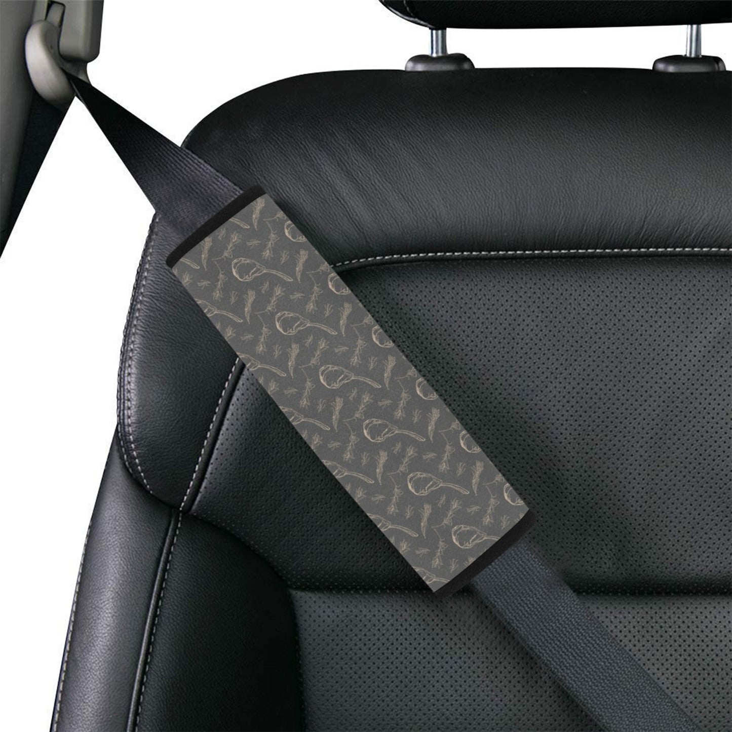 Steak Print Design LKS302 Car Seat Belt Cover
