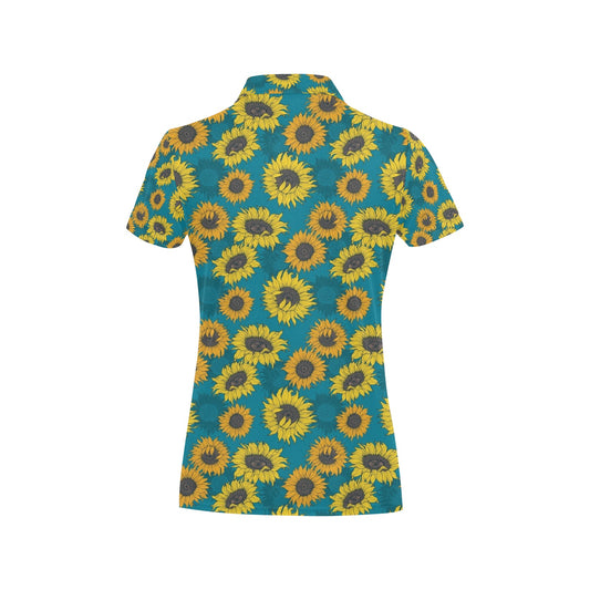Sunflower Print Design LKS301 Women's Polo Shirt