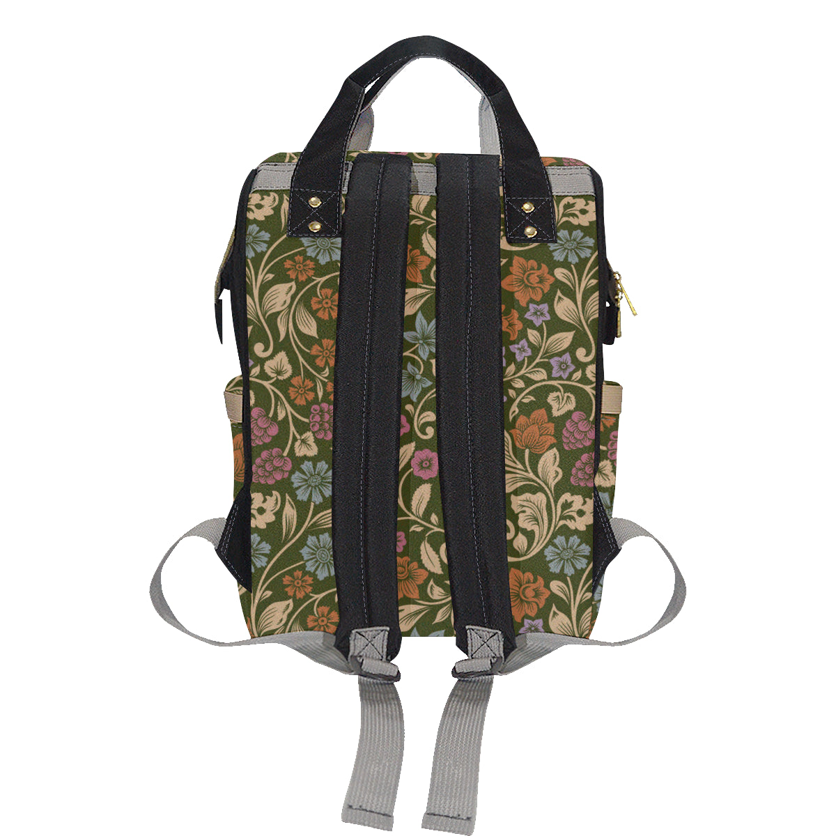 Floral Vintage Print Pattern Diaper Bag Backpack