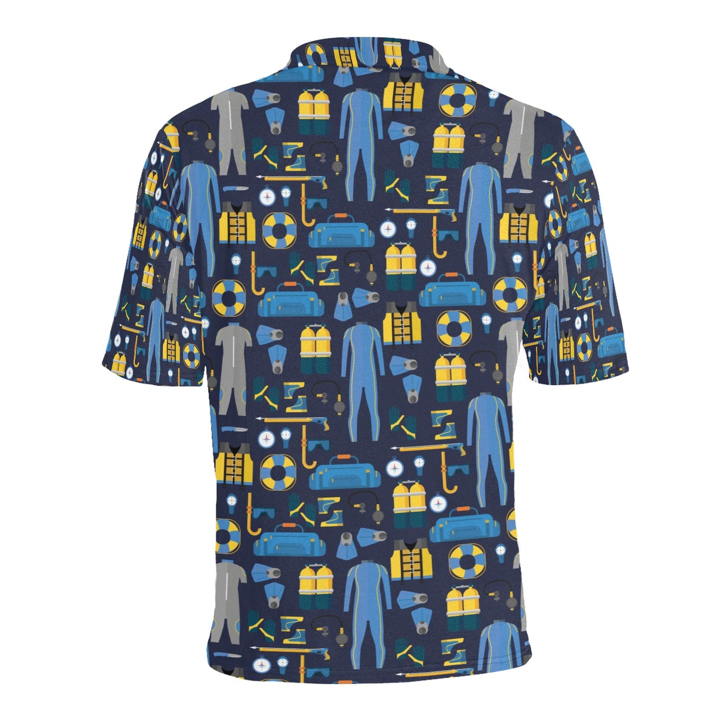 Scuba Equipment Print Design LKS305 Men Polo Shirt