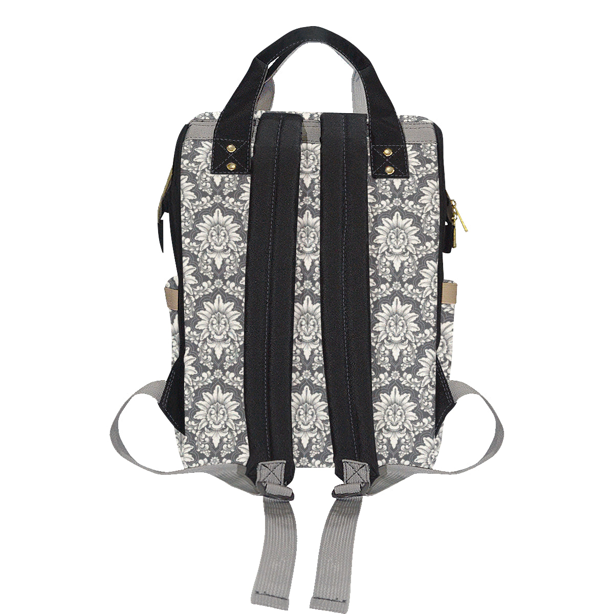 Damask Elegant Print Pattern Diaper Bag Backpack