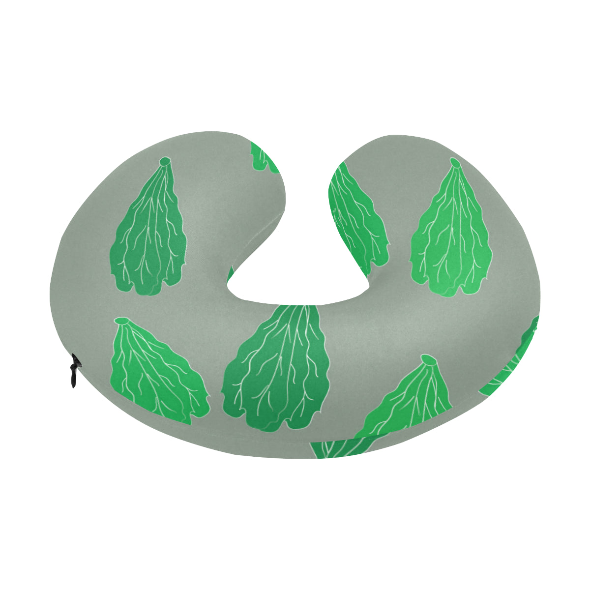 Lettuce Pattern Print Design 02 U-Shaped Travel Neck Pillow