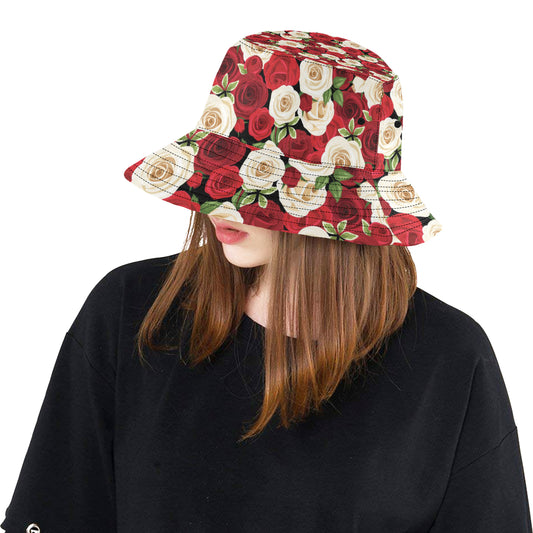 Rose Pattern Print Design RO06 Unisex Bucket Hat
