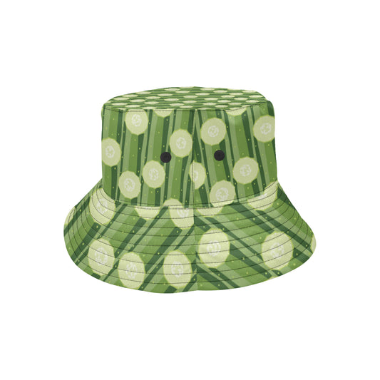 Cucumber Pattern Print Design CC03 Unisex Bucket Hat