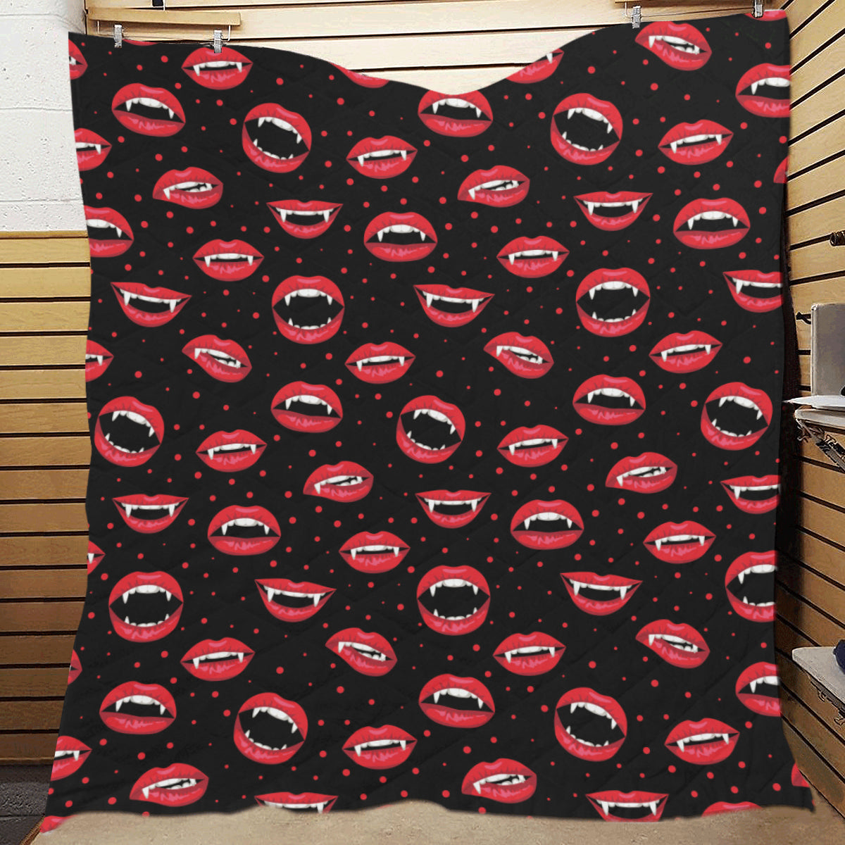 Halloween Pattern Print Design 01 Premium Quilt