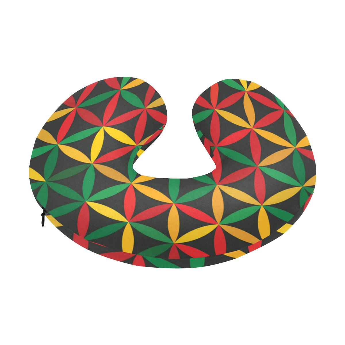 Rasta Pattern Print Design A04 U-Shaped Travel Neck Pillow