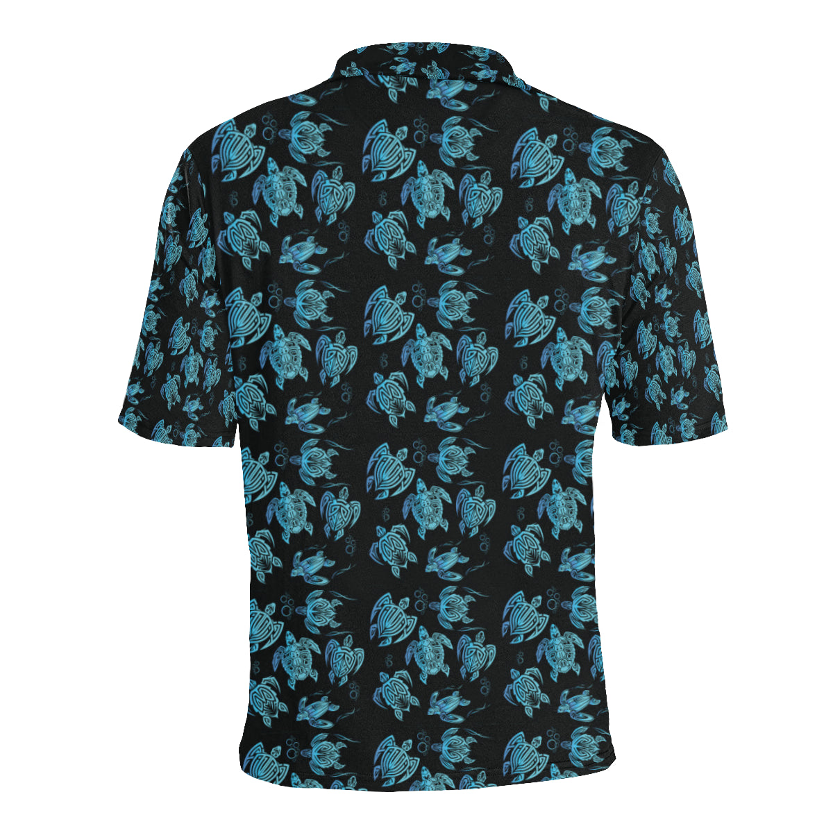 Tribal Turtle Polynesian Themed Design Men Polo Shirt