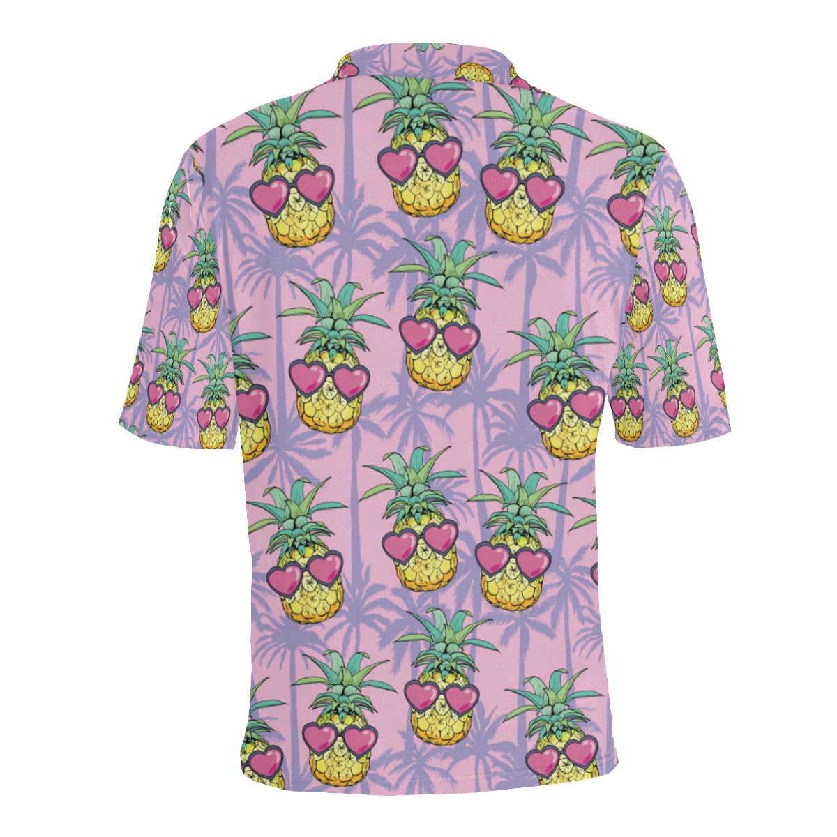Pineapple Pattern Print Design PP06 Men Polo Shirt