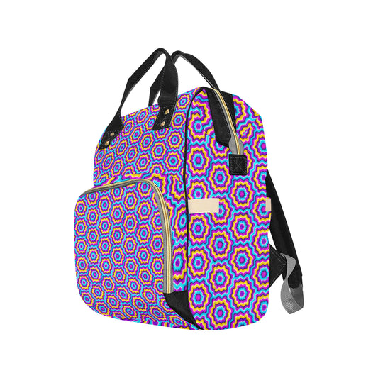 Optical illusion Techno Movement Diaper Bag Backpack