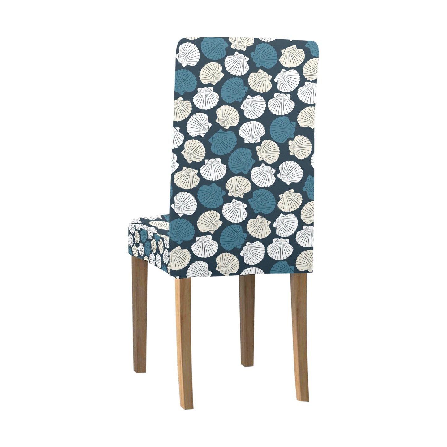 Seashell Print Design LKS3013 Dining Chair Slipcover