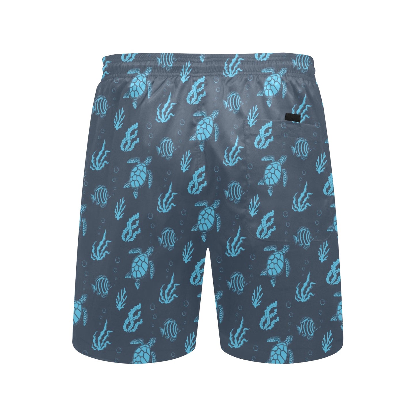 Sea Turtle Print Design LKS307 Men's Swim Trunks Beach Shorts