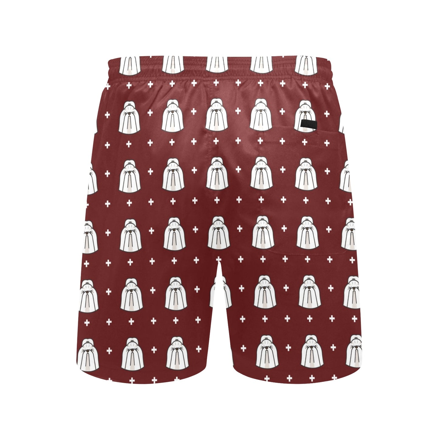 Shih Tzu Print Design LKS301 Men's Swim Trunks Beach Shorts