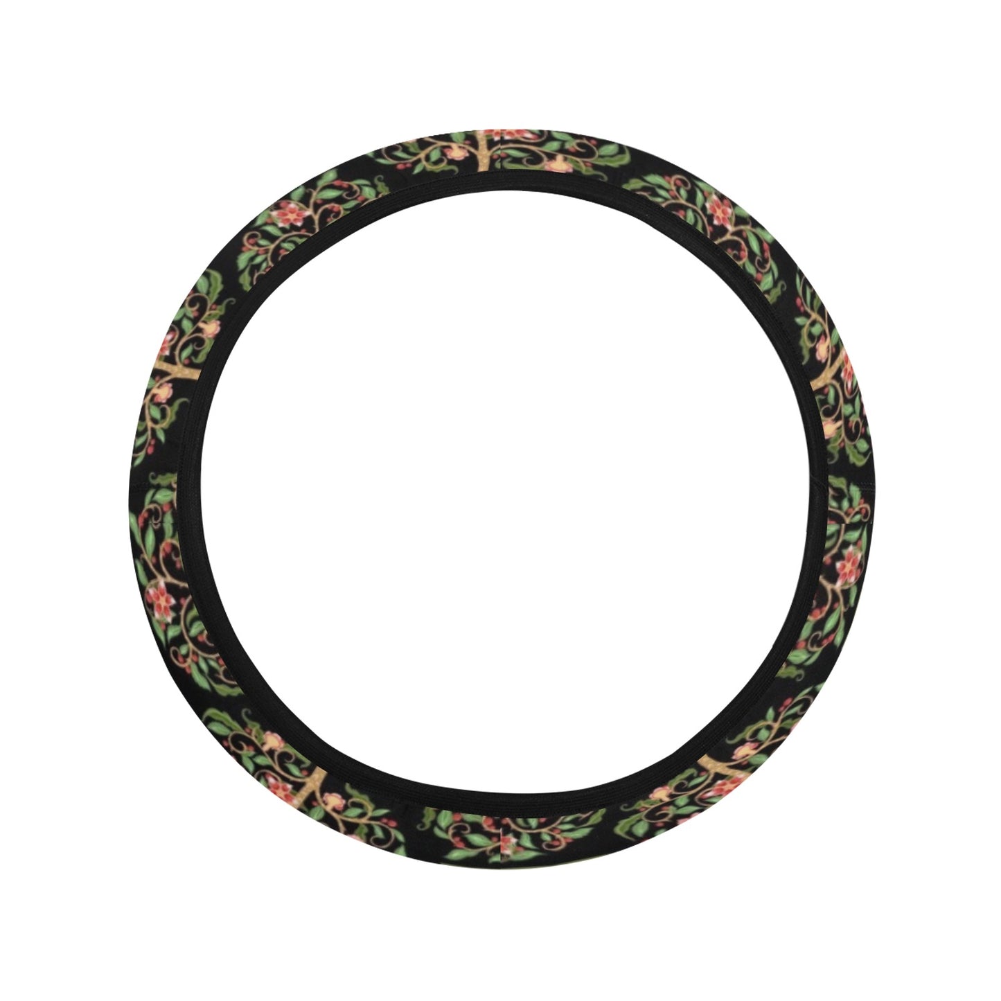 Tree Of Life Print Design LKS303 Steering Wheel Cover with Elastic Edge