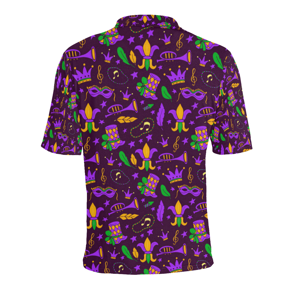 Mardi Gras Pattern Print Design 08 Men Polo Shirt