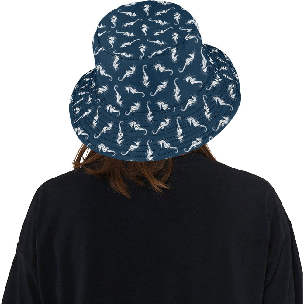 SeaHorse Print Design LKS402 Unisex Bucket Hat