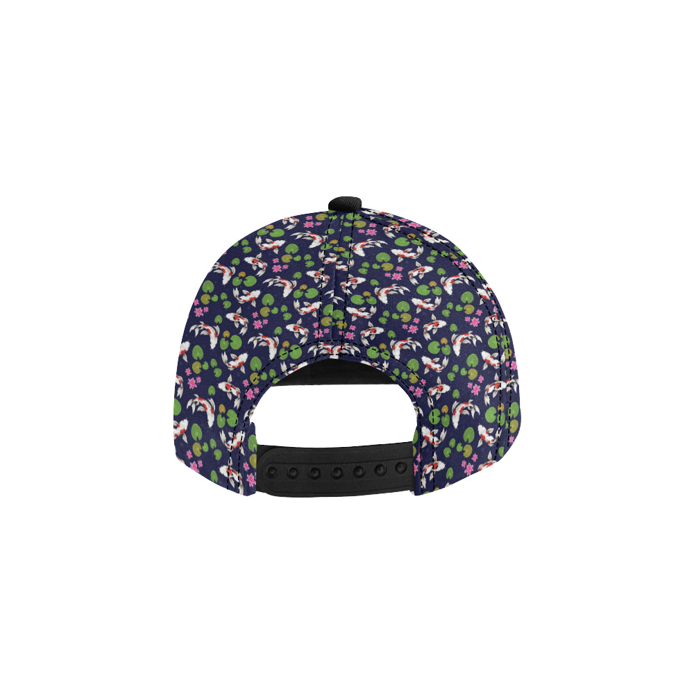 Koi Carp Pattern Design Themed Print Snapback Cap