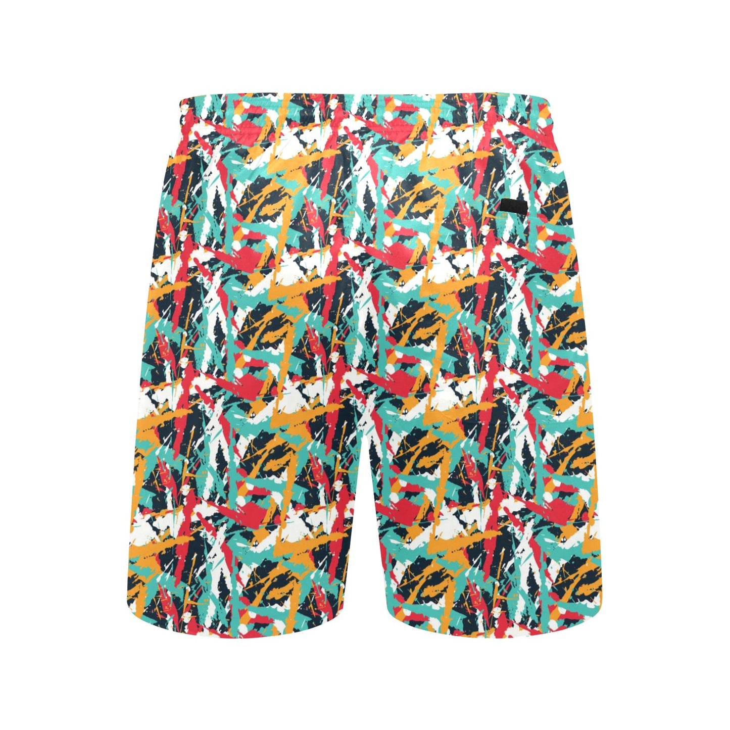 Splatter Print Design LKS304 Men's Swim Trunks Beach Shorts
