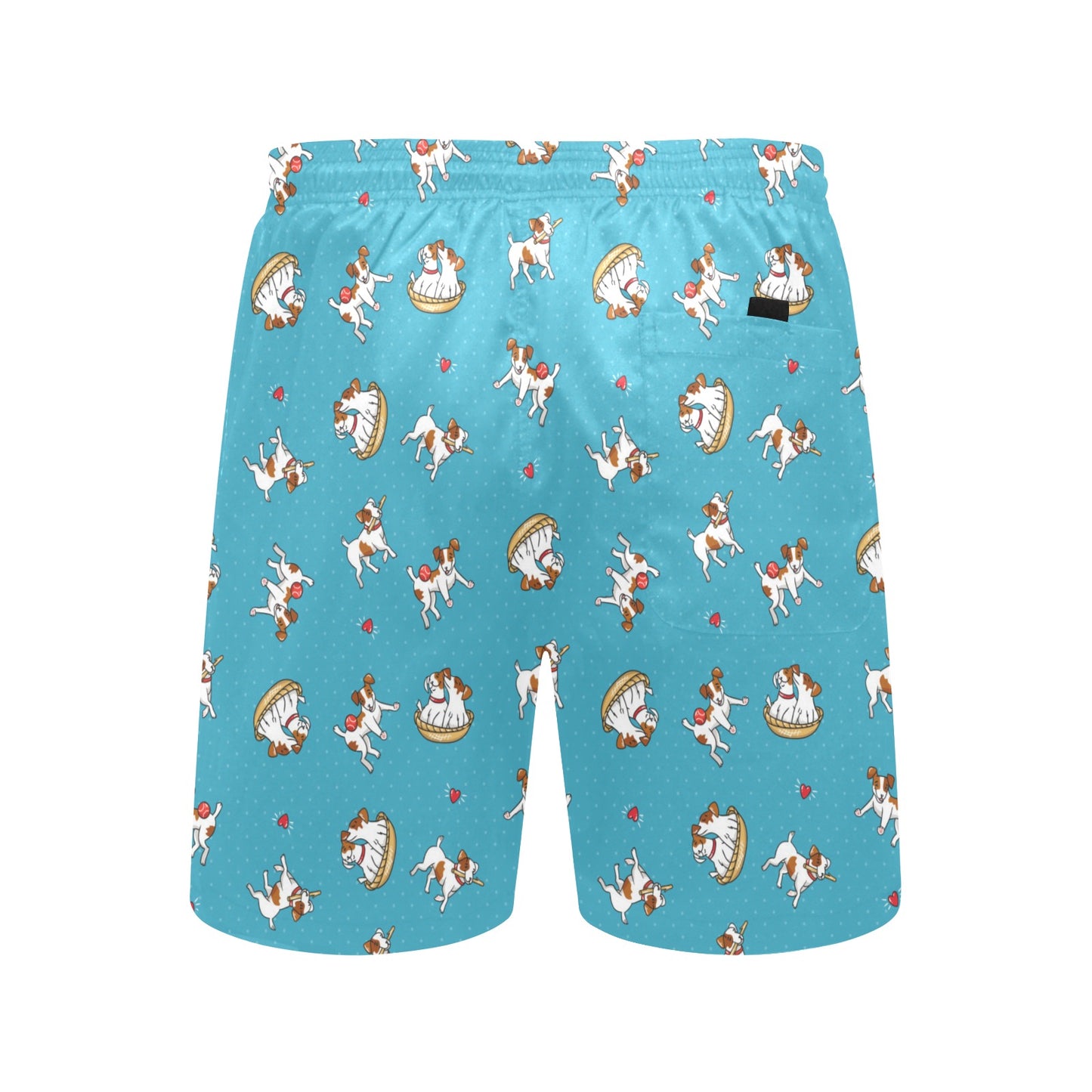 Russell Terriers Playing Print Design LKS305 Men's Swim Trunks Beach Shorts
