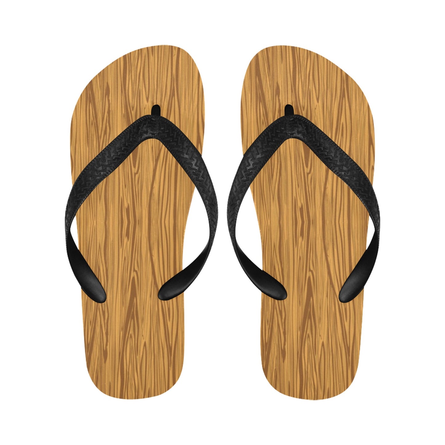 Wood Texture Print Design LKS301 Flip Flops