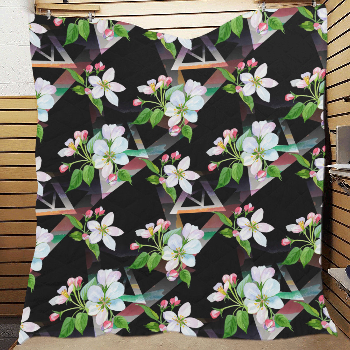 Apple blossom Pattern Print Design AB07 Premium Quilt