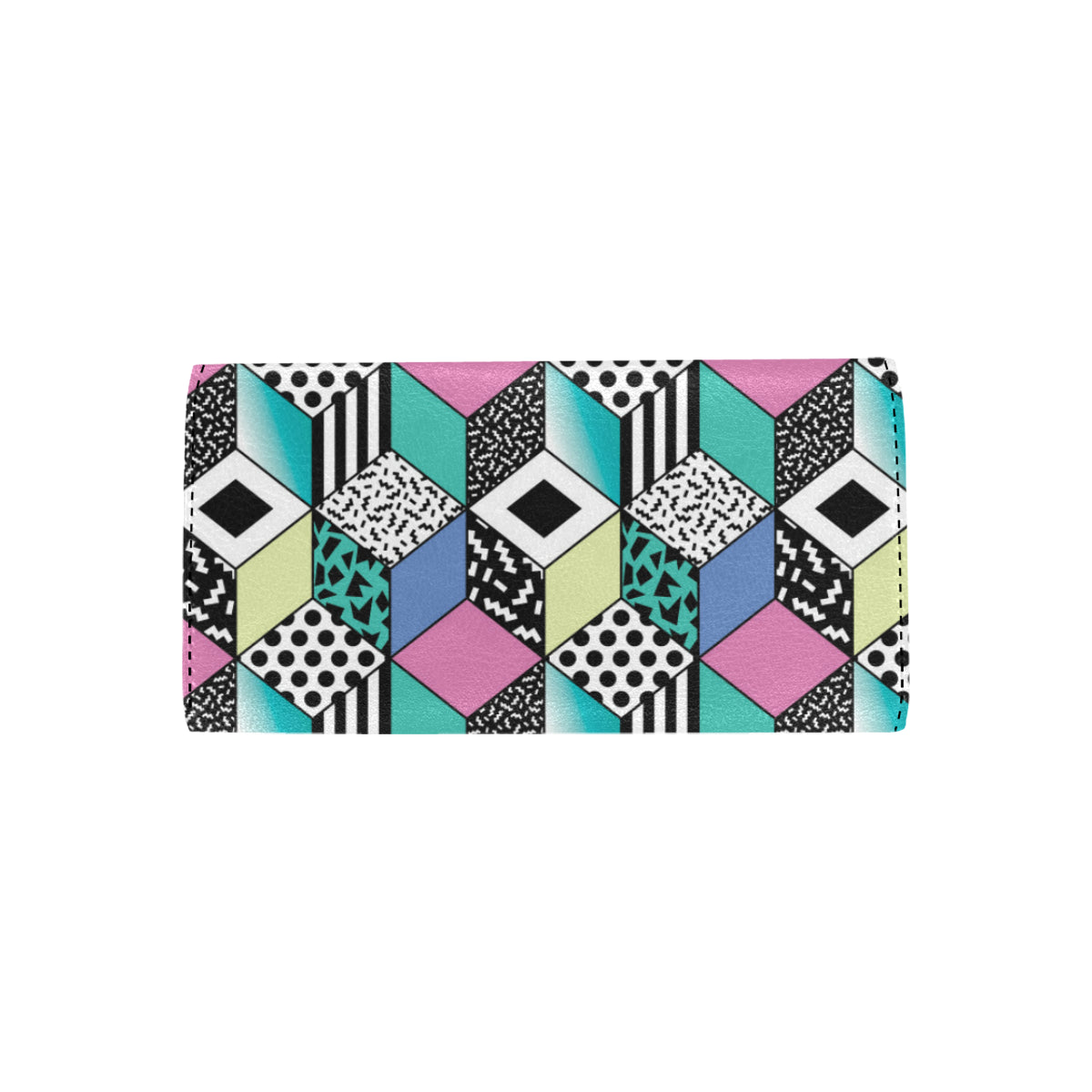 90s Pattern Print Design 3 Women's Trifold Wallet