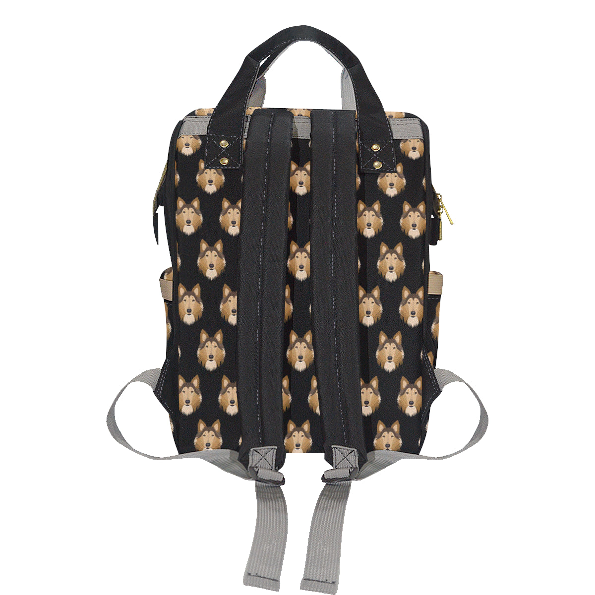 Collies Pattern Print Design 01 Diaper Bag Backpack