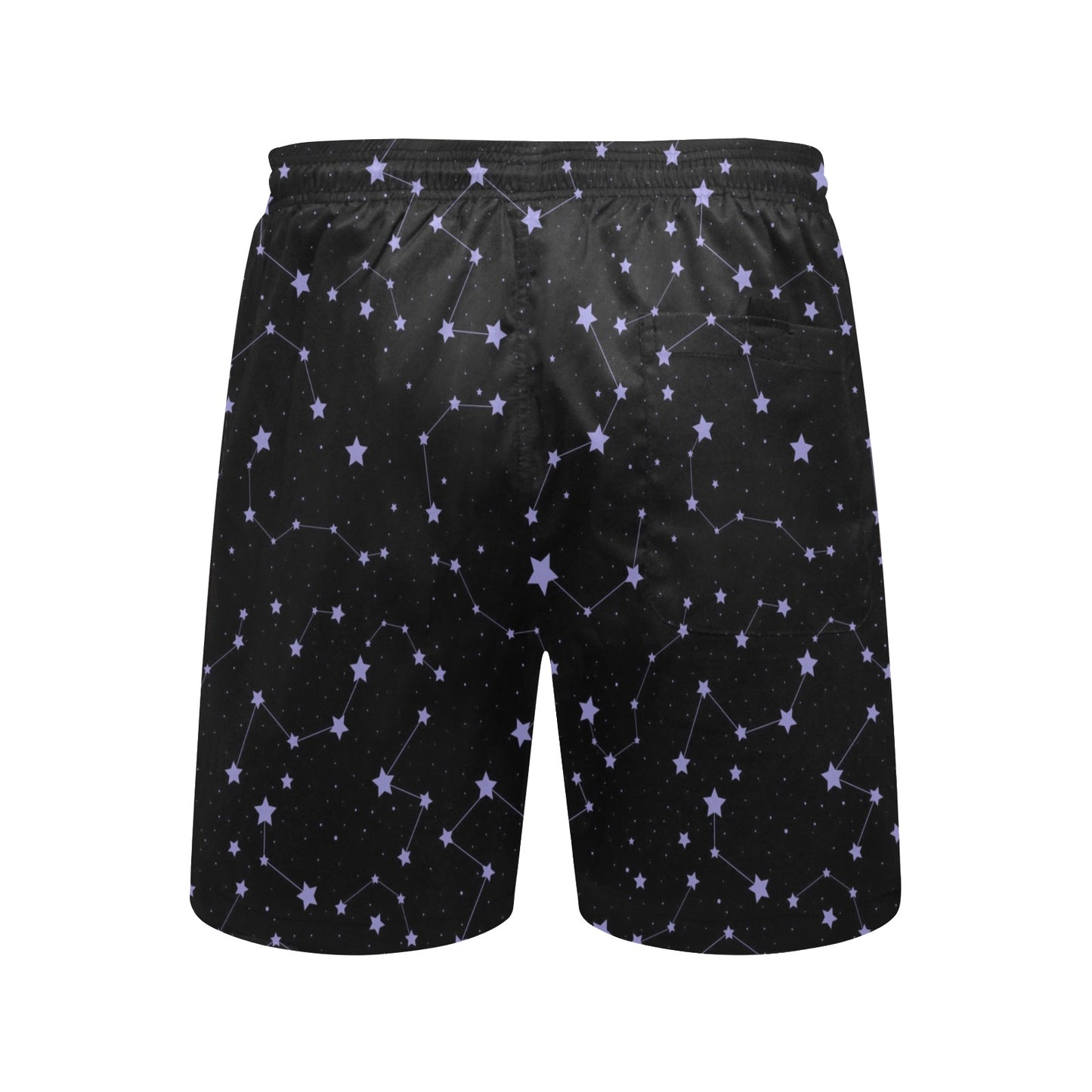 Star Print Design LKS303 Men's Swim Trunks Beach Shorts