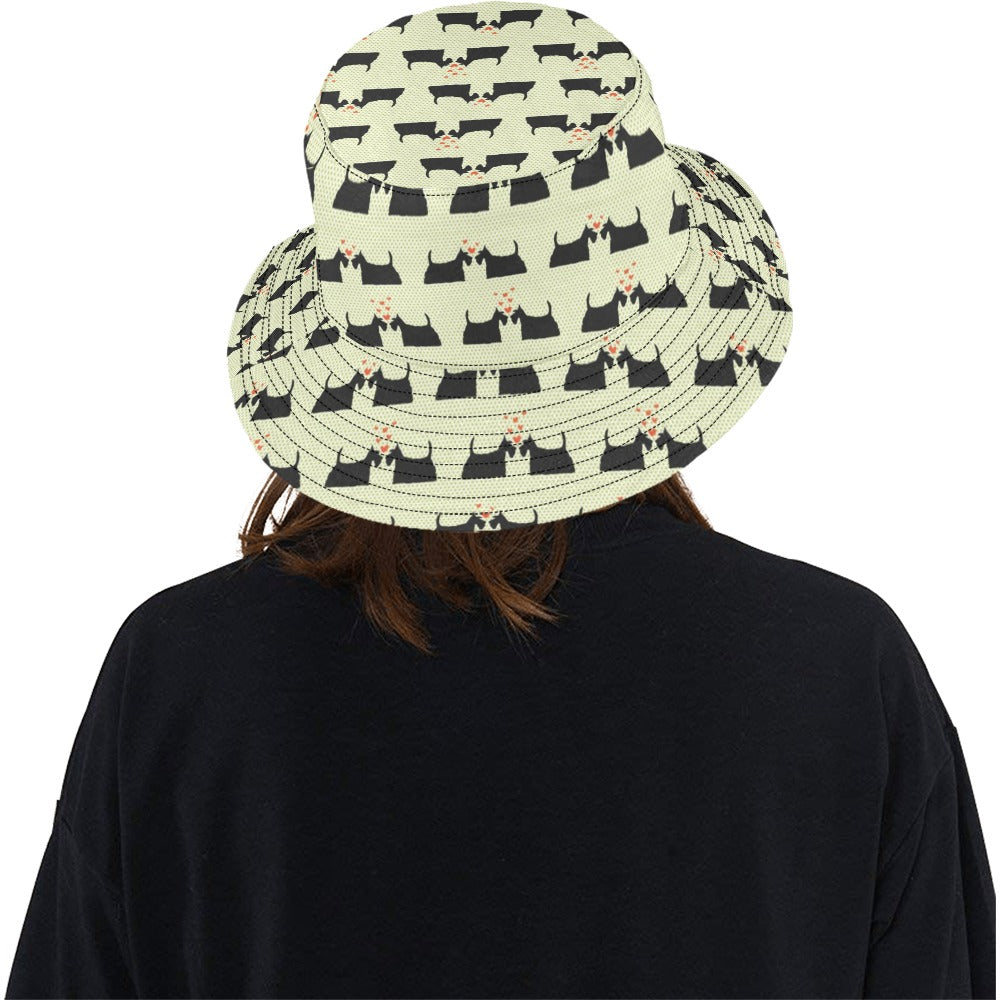 Scottish Terriers Print Design LKS304 Unisex Bucket Hat