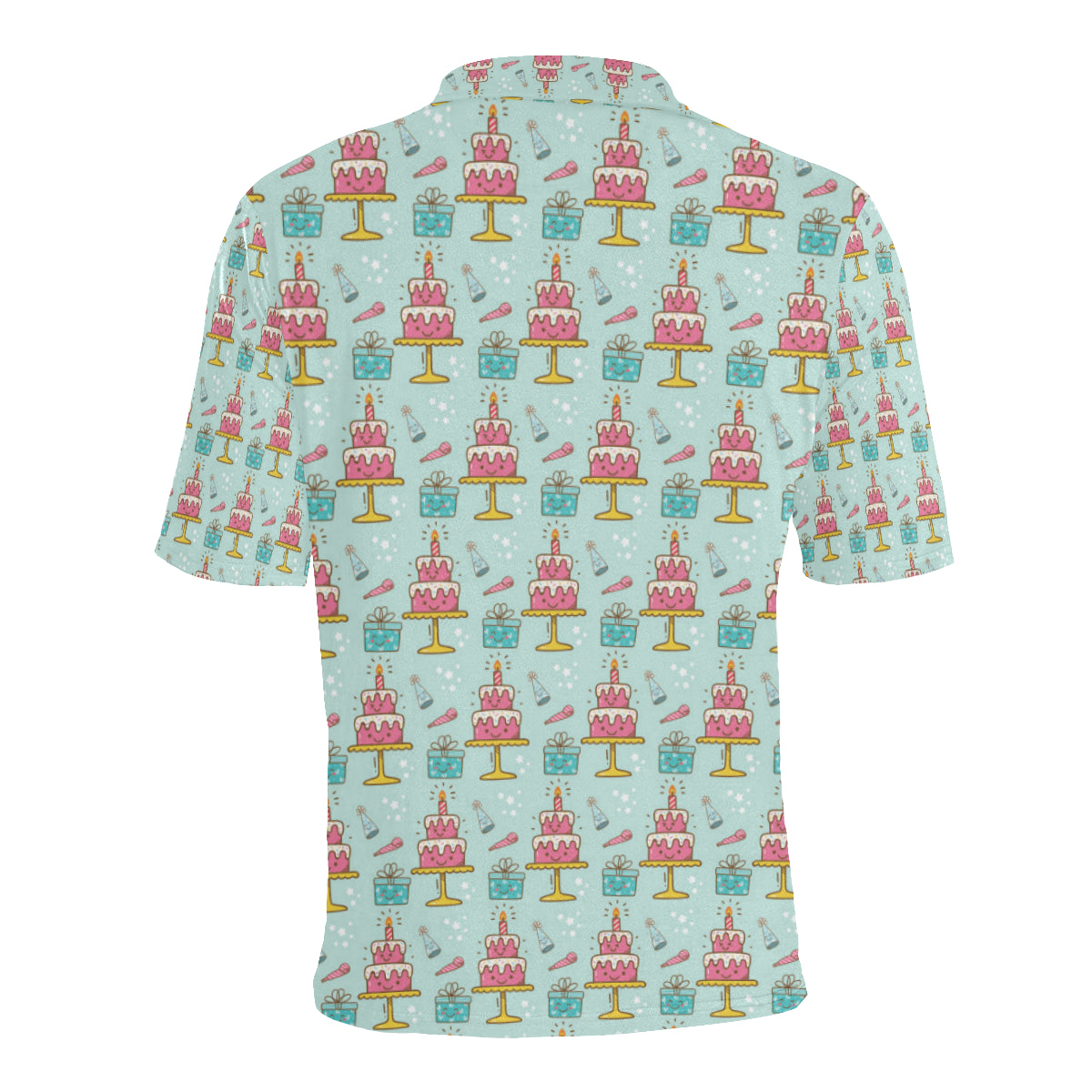 Cake Pattern Print Design 06 Men Polo Shirt