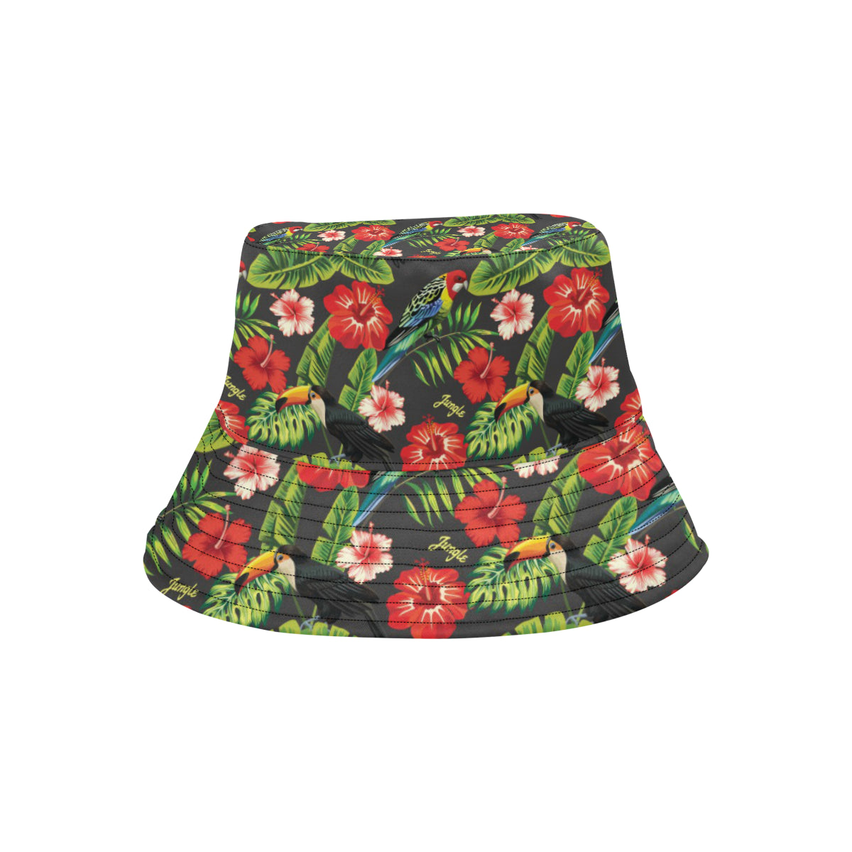 Tropical Flower Pattern Print Design TF04 Unisex Bucket Hat