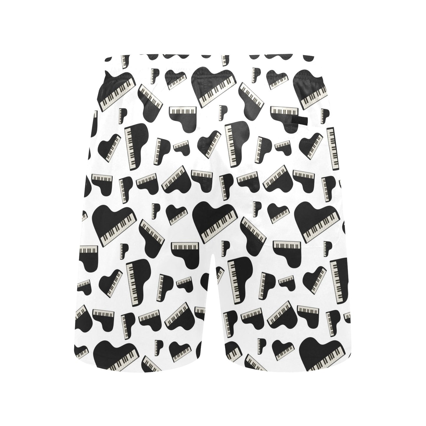 Piano Print Design LKS405 Men's Swim Trunks Beach Shorts