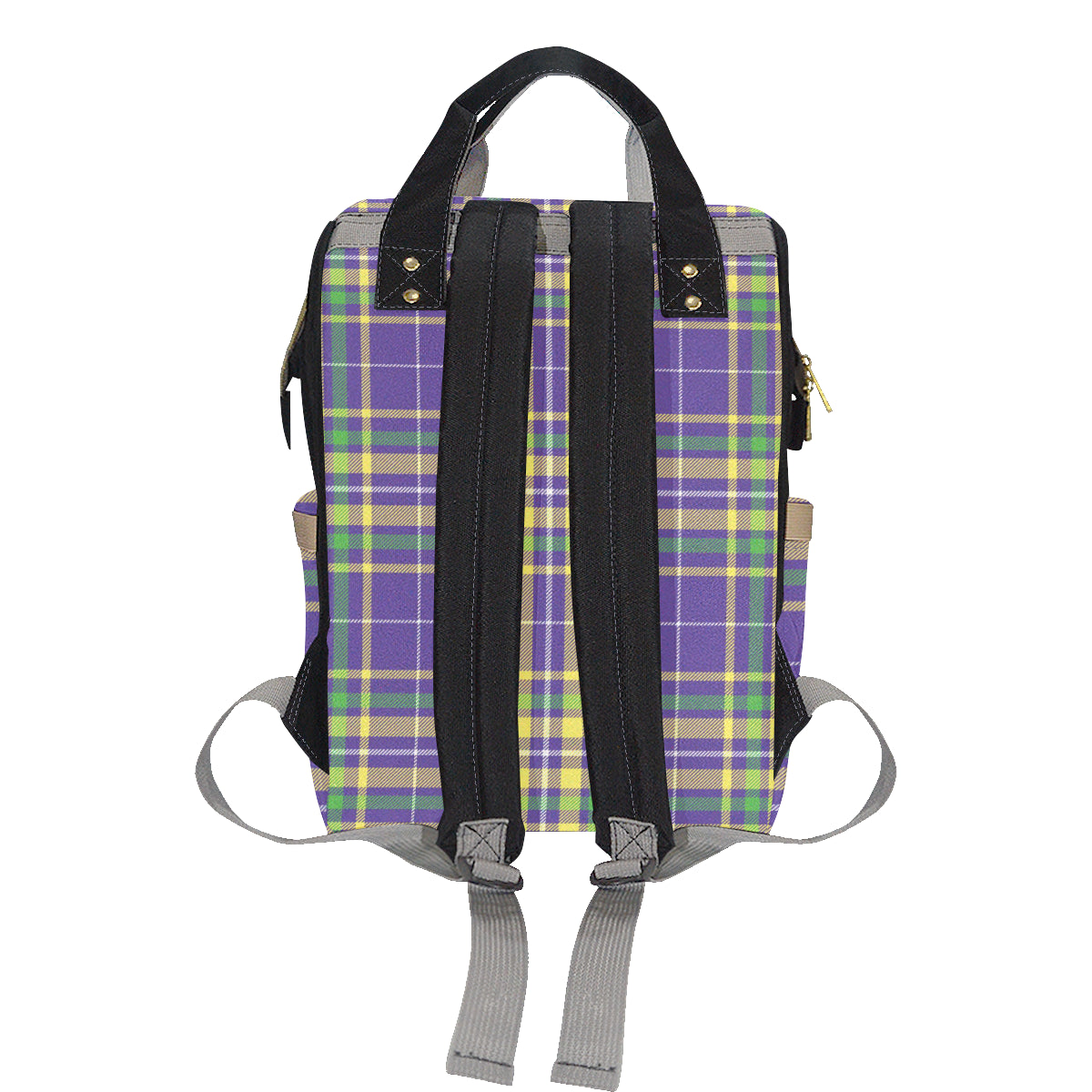 Mardi Gras Pattern Print Design 010 Diaper Bag Backpack