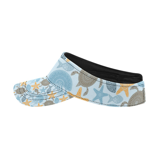 Polynesian Jellyfish Turtle Print Unisex Sun Visor