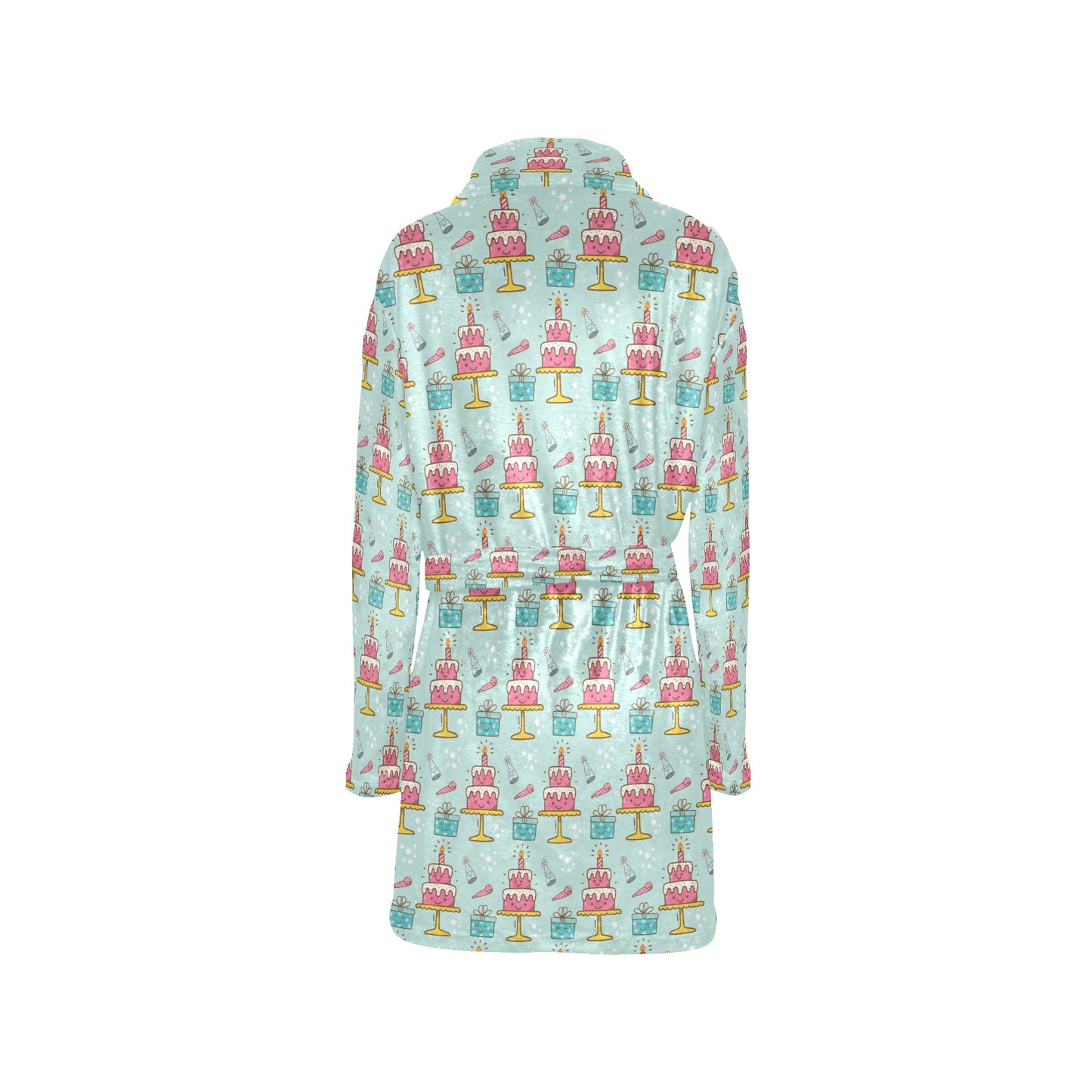 Cake Pattern Print Design 06 Women's Fleece Robe