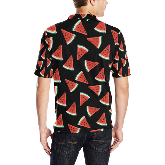 Watermelon Pattern Print Design WM01 Men Polo Shirt
