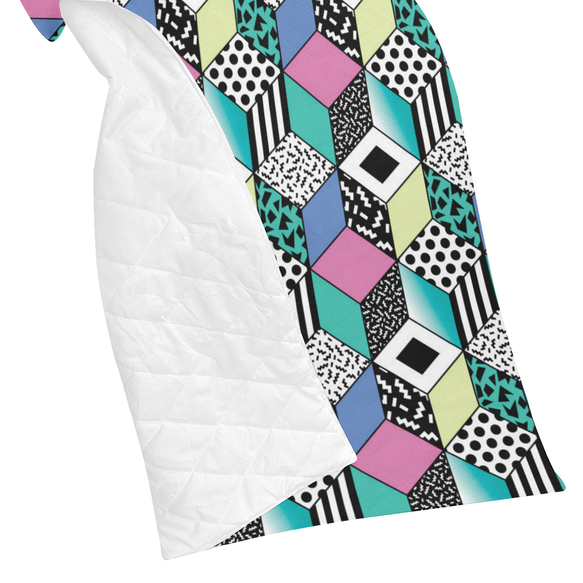 90s Pattern Print Design 3 Premium Quilt